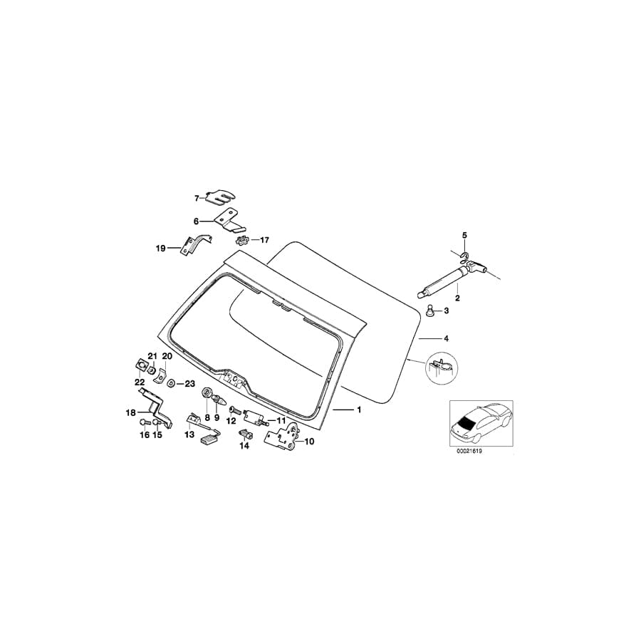 Genuine BMW 51248212052 E39 Lower Support (Inc. 520d, 540i & 523i)