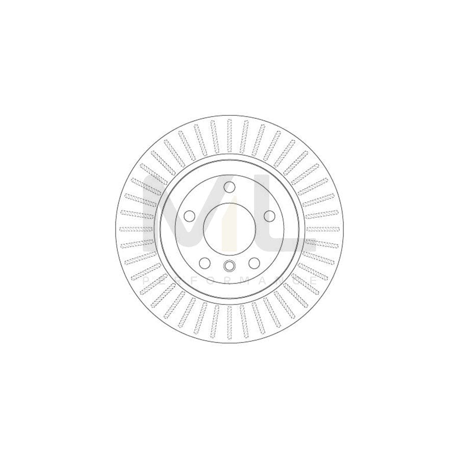TRW DF6299 Brake Disc for BMW 5 Series Vented, Painted  - 1 piece