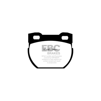 EBC PD06KR228 Land Rover Defender 110/130 Greenstuff Rear Brake Pad & USR Disc Kit - Lockheed Caliper 2 | ML Performance UK Car Parts