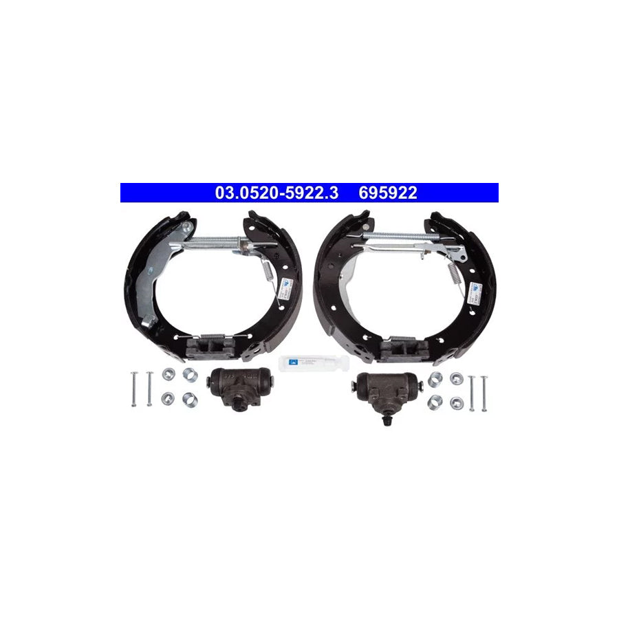 ATE Original Topkit 03.0520-5922.3 Brake Set, Drum Brakes for Renault Laguna I Estate (K56)