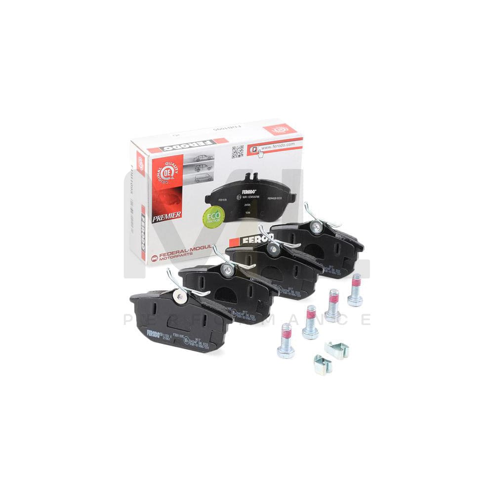 Ferodo Premier Eco Friction FDB1095 Brake Pad Set With Acoustic Wear Warning, With Accessories