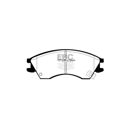 EBC DP1029 Subaru Justy Ultimax Front Brake Pads 2 | ML Performance UK Car Parts