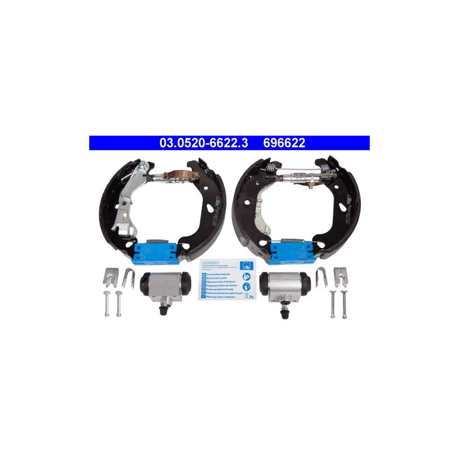ATE Original Topkit 03.0520-6622.3 Brake Set, Drum Brakes for Fiat Punto II Hatchback (188)