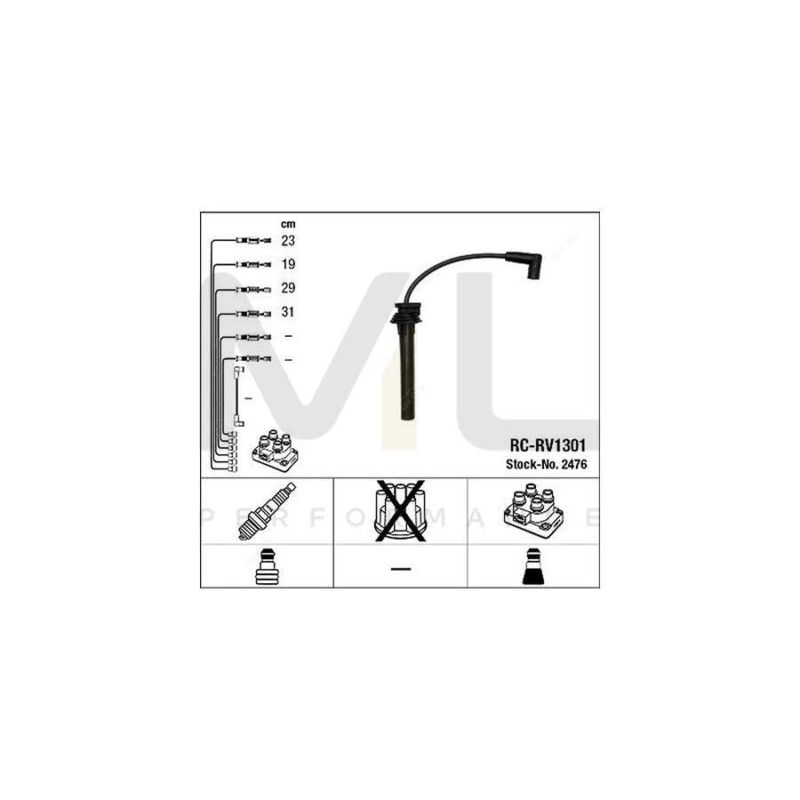 NGK Ignition Cable Kit RC-RV1301 (NGK2476) | ML Car Parts UK | ML Performance