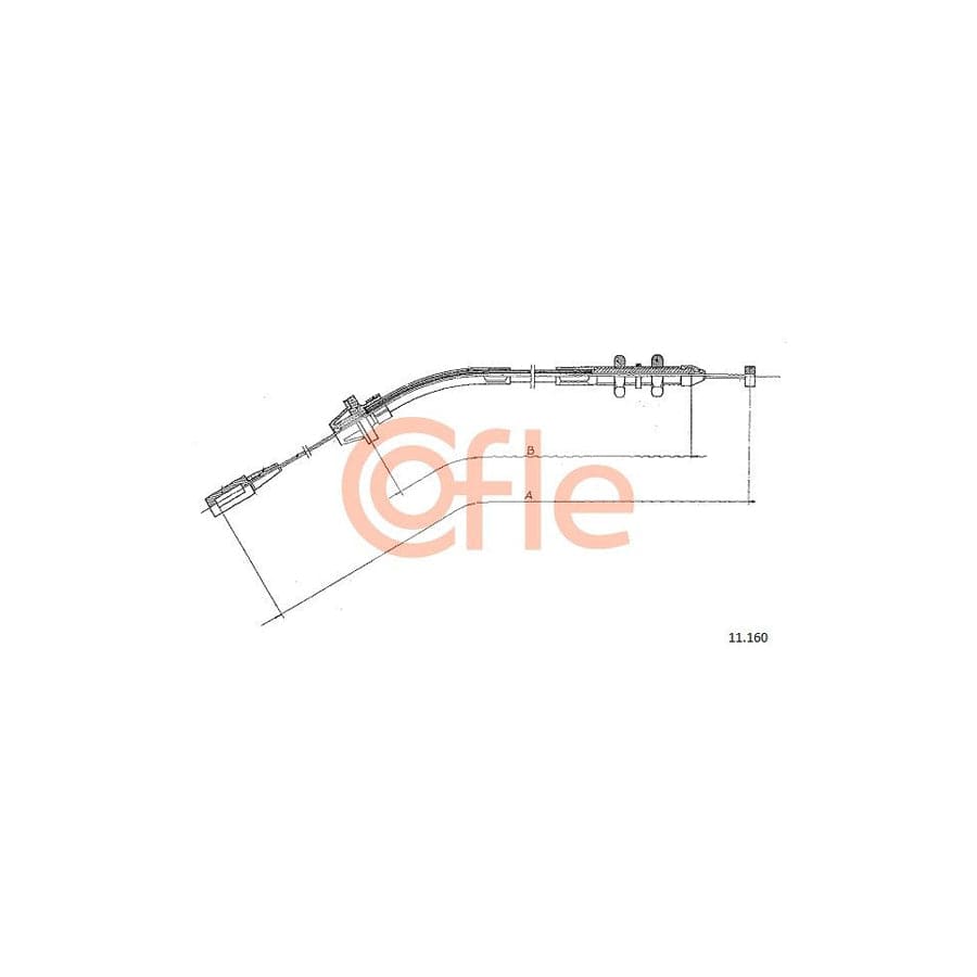 COFLE 11.160 Throttle Cable for BMW 3 Saloon (E21)