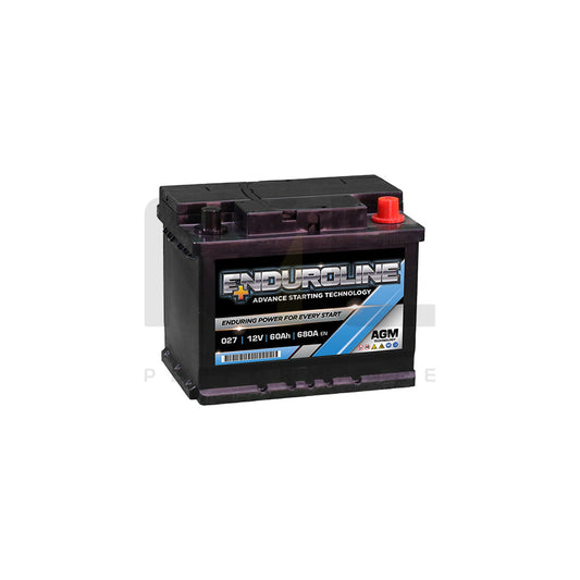 Enduroline 027 AGM Start Stop Car Battery 60Ah