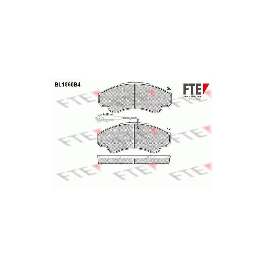FTE Bl1860B4 Brake Pad Set