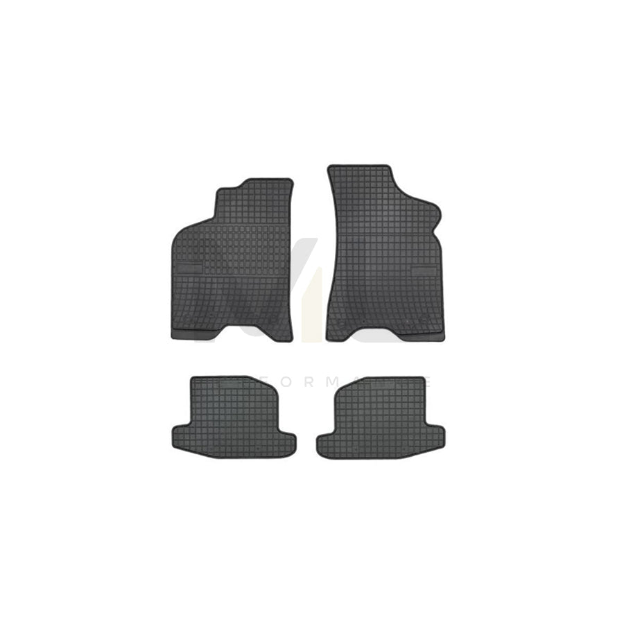 FROGUM Tailored 546252 Floor mat set for SEAT Arosa (6H) Elastomer, Front and Rear, Quantity: 4, Black, (LHD)