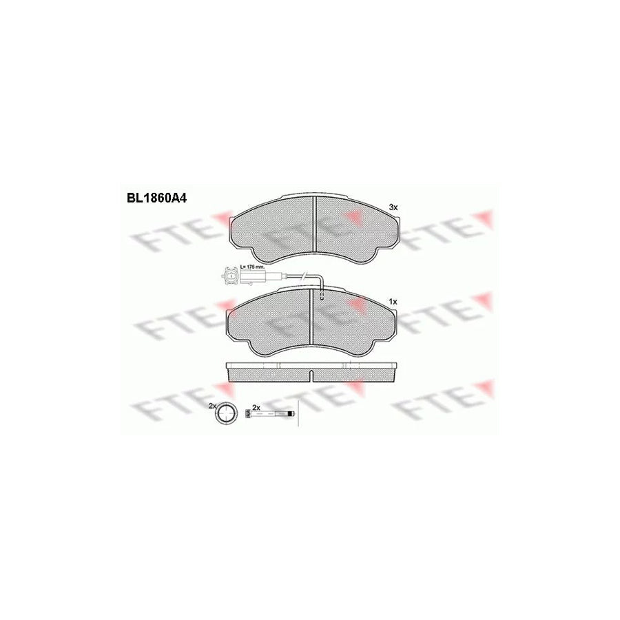 FTE Bl1860A4 Brake Pad Set