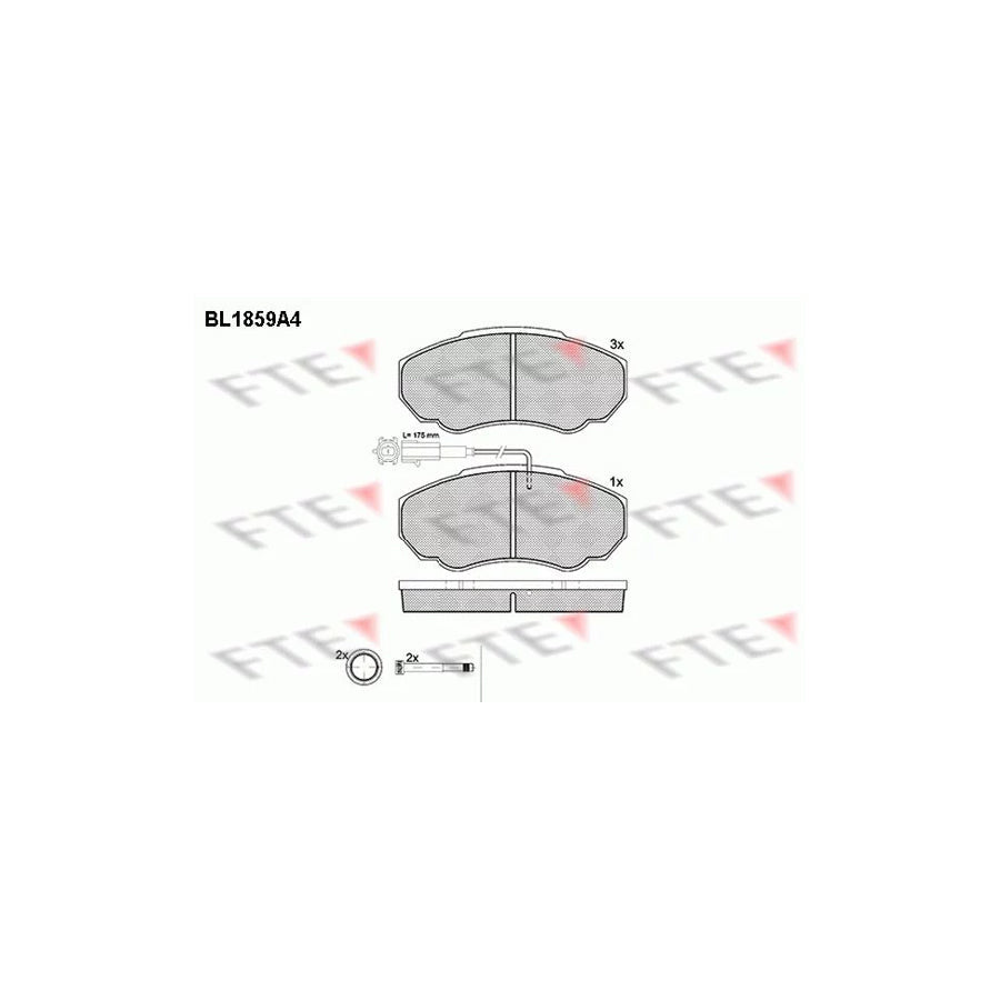 FTE Bl1859A4 Brake Pad Set