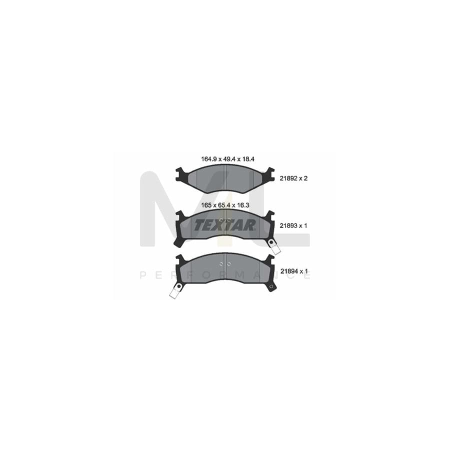 TEXTAR 2189202 Brake pad set for KIA Sportage I (K00, JA) with acoustic wear warning