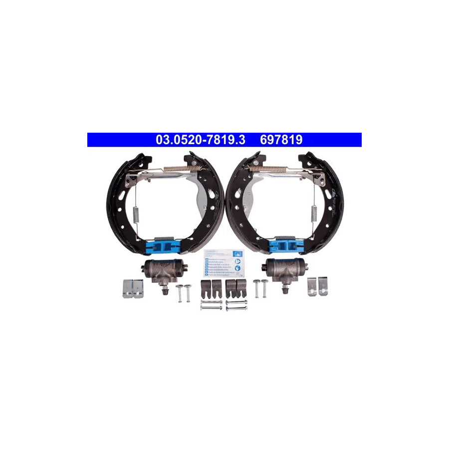 ATE Original Topkit 03.0520-7819.3 Brake Set, Drum Brakes for Mazda 2