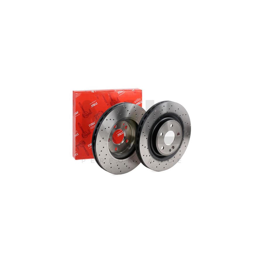 TRW DF6633S Brake Disc Perforated / Vented, Painted  - 1 piece