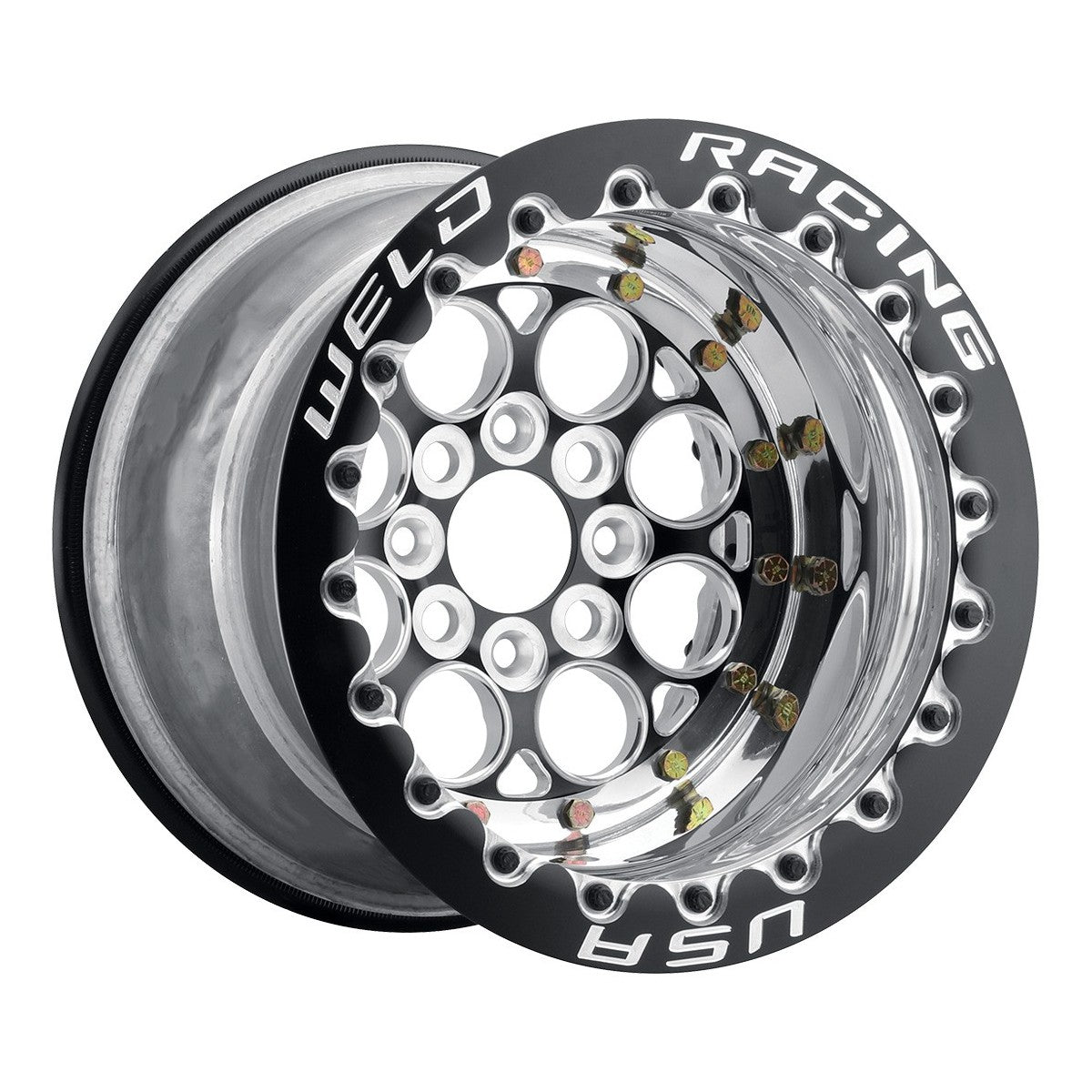 Weld 766B-50815 Magnum Import Wheel 15x8 5x100 ET13 BS5 Black Center - Polished Shell