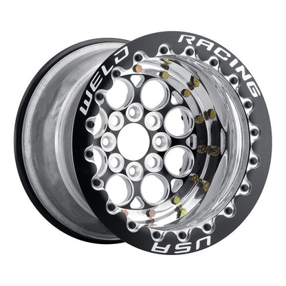 Weld 766B-50815 Magnum Import Wheel 15x8 5x100 ET13 BS5 Black Center - Polished Shell