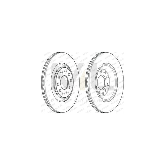 Ferodo Premier DDF1889C Brake Disc for Audi A4 Vented, Coated, With Bolts/Screws  - Pair