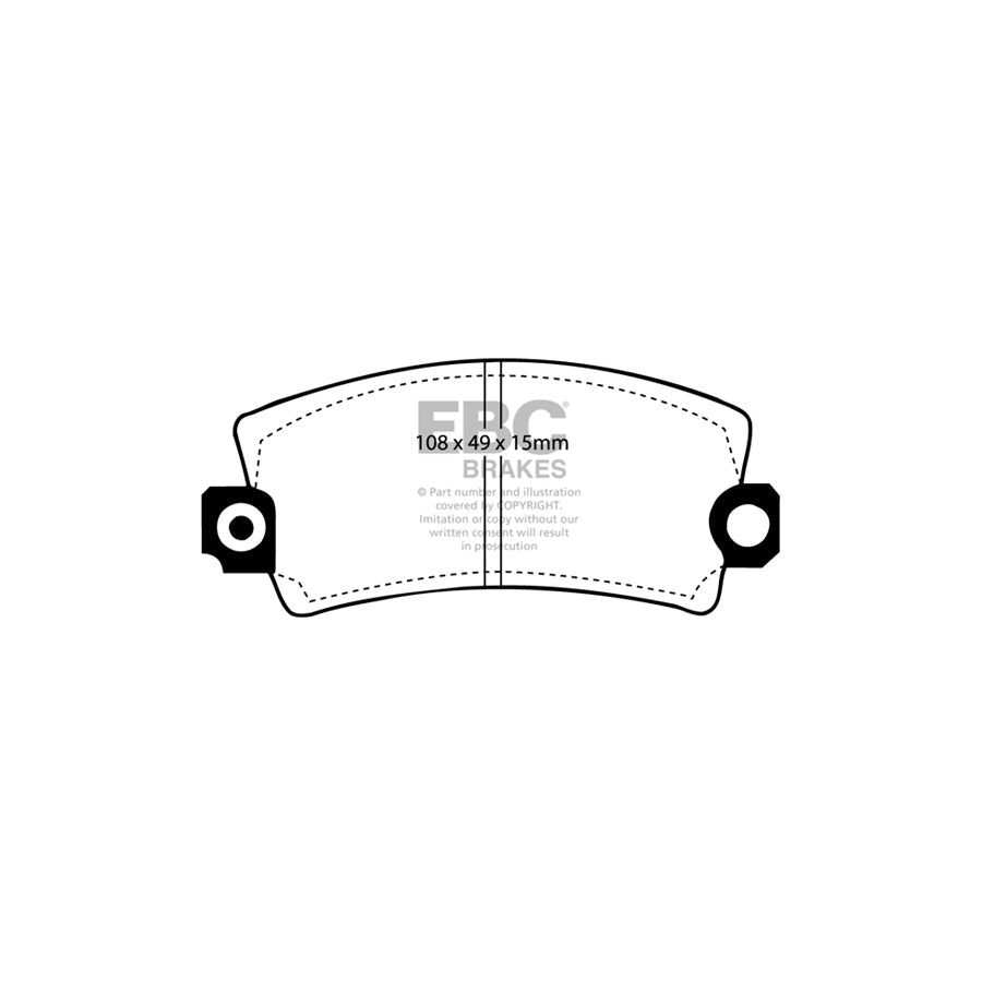 EBC PD01KF1300 Renault Greenstuff Front Brake Pad & Plain Disc Kit  2 | ML Performance UK Car Parts