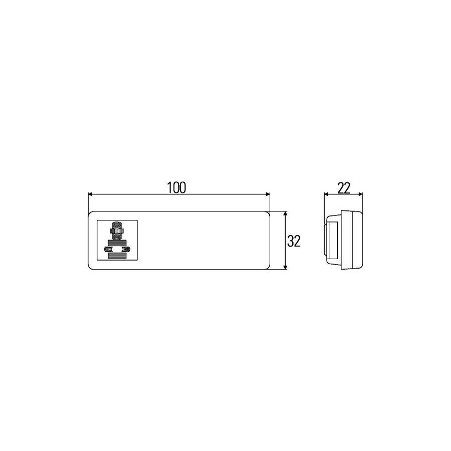 Hella 2PS 008 616-001 Side Marker Light