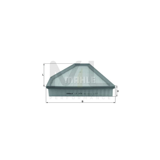 MAHLE ORIGINAL LX 1478 Air Filter Filter Insert