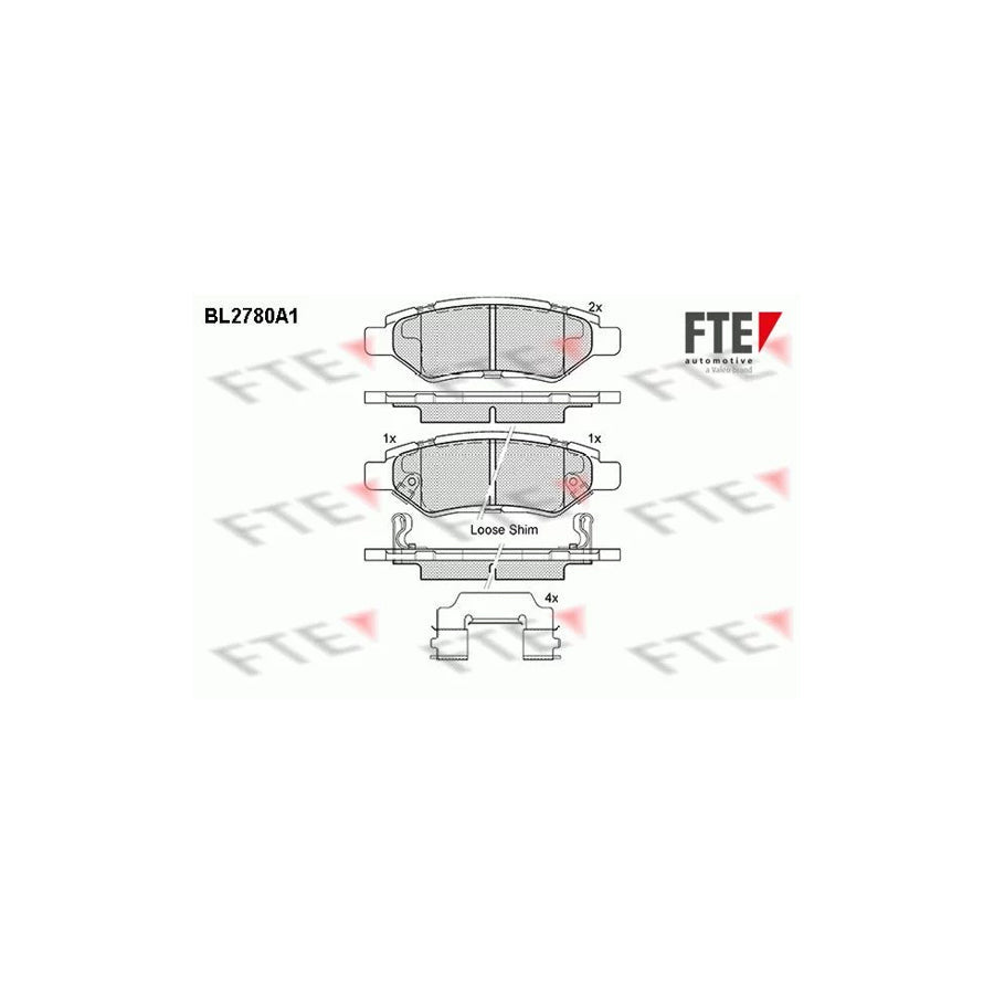FTE Bl2780A1 Brake Pad Set