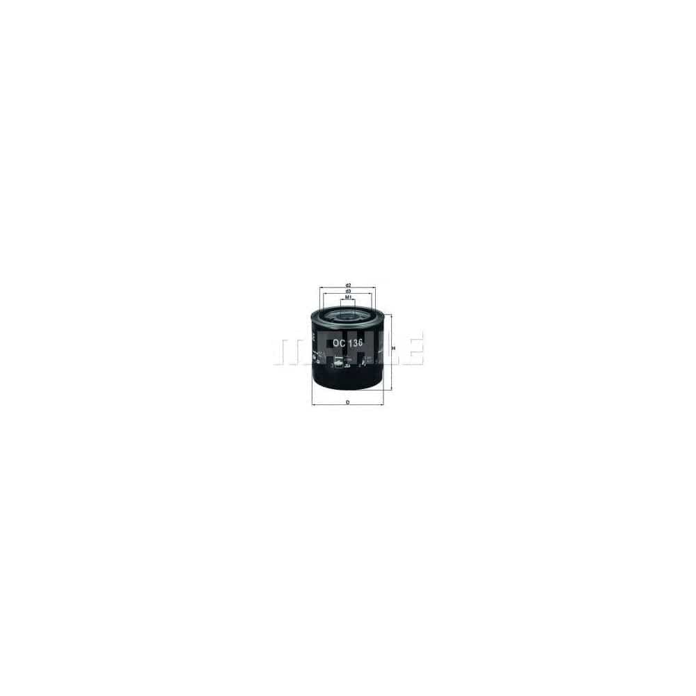 MAHLE ORIGINAL OC 136 Oil Filter Spin-on Filter | ML Performance Car Parts