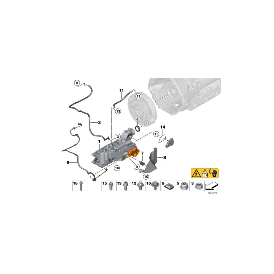 Genuine BMW 12367599419 F04 Seal For Cover (Inc. Hybrid 7 & Hybrid 7L)