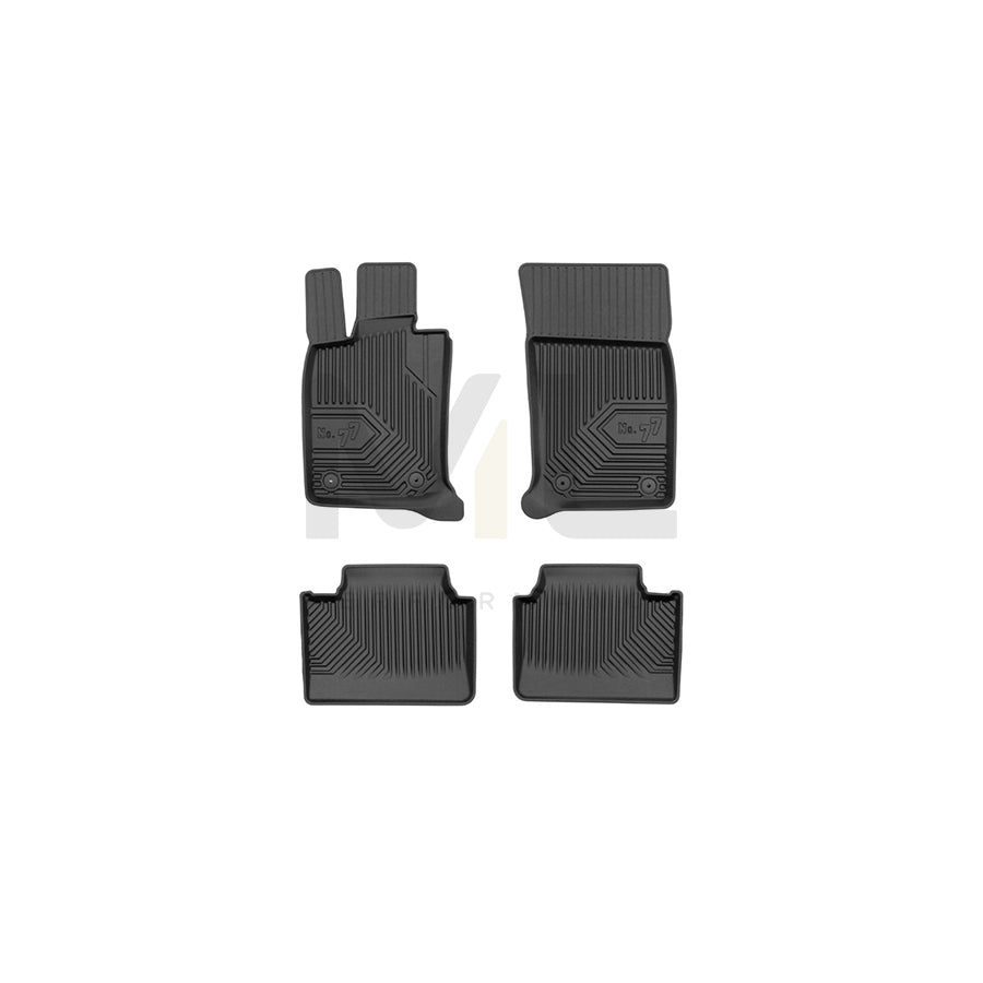 FROGUM Tailored, No.77 77409507 Floor mat set for PORSCHE Panamera (971) Elastomer, Front and Rear, Quantity: 4, Black, (LHD)