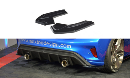 Maxton Design FO-FO-4-STLINE-RSD2T Rear Side Splitters V.2 Ford Focus ST-Line MK4 | ML Performance UK Car Parts