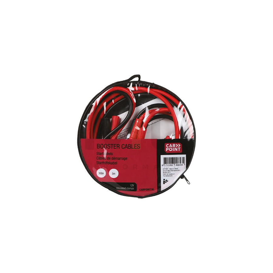 CARPOINT 0177661 Jump leads with overvoltage protection, with storage bag, 300A, Cable Length: 3m, Voltage: 12V