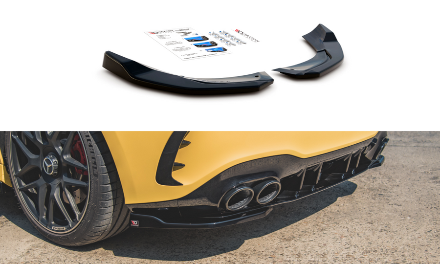 Maxton Design ME-A-177-45-RSD1T Rear Side Splitters Mercedes Benz A45 S AMG W177 | ML Performance UK Car Parts