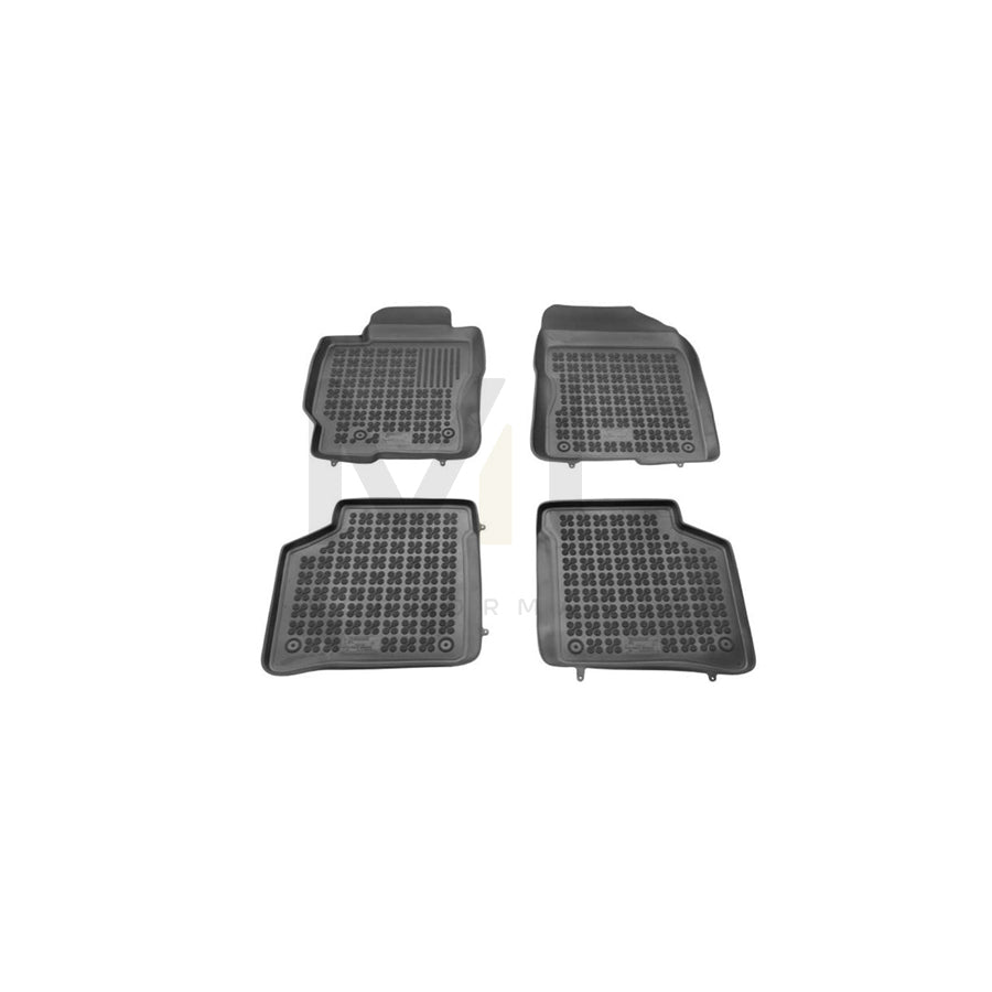 REZAW PLAST 201414 Floor mat set for TOYOTA Prius III Hatchback (XW30) Elastomer, Front and Rear, Black