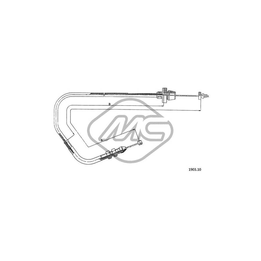 Metalcaucho 81499 Throttle Cable