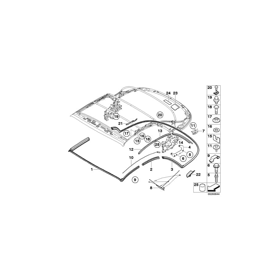 Genuine BMW 54347219104 E88 Shim 0.5 (Inc. 118d, 123d & 125i)