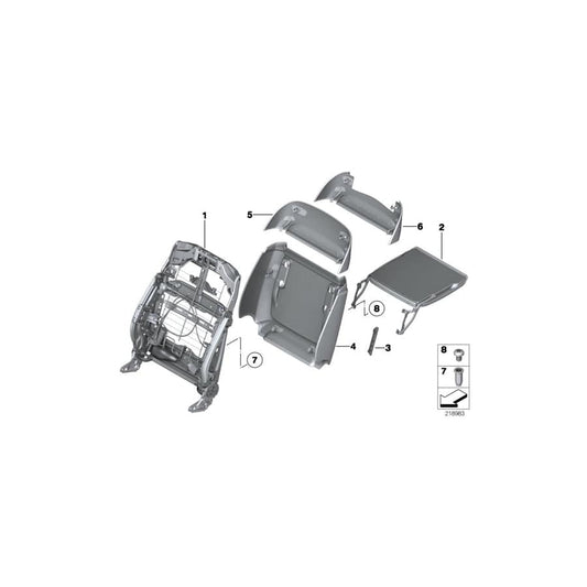 Genuine BMW 52107265336 F02 F04 F03 Folding Table LCDK BARR. ROT (Inc. 730Ld, 750LiX 4.0 & 740LiX)