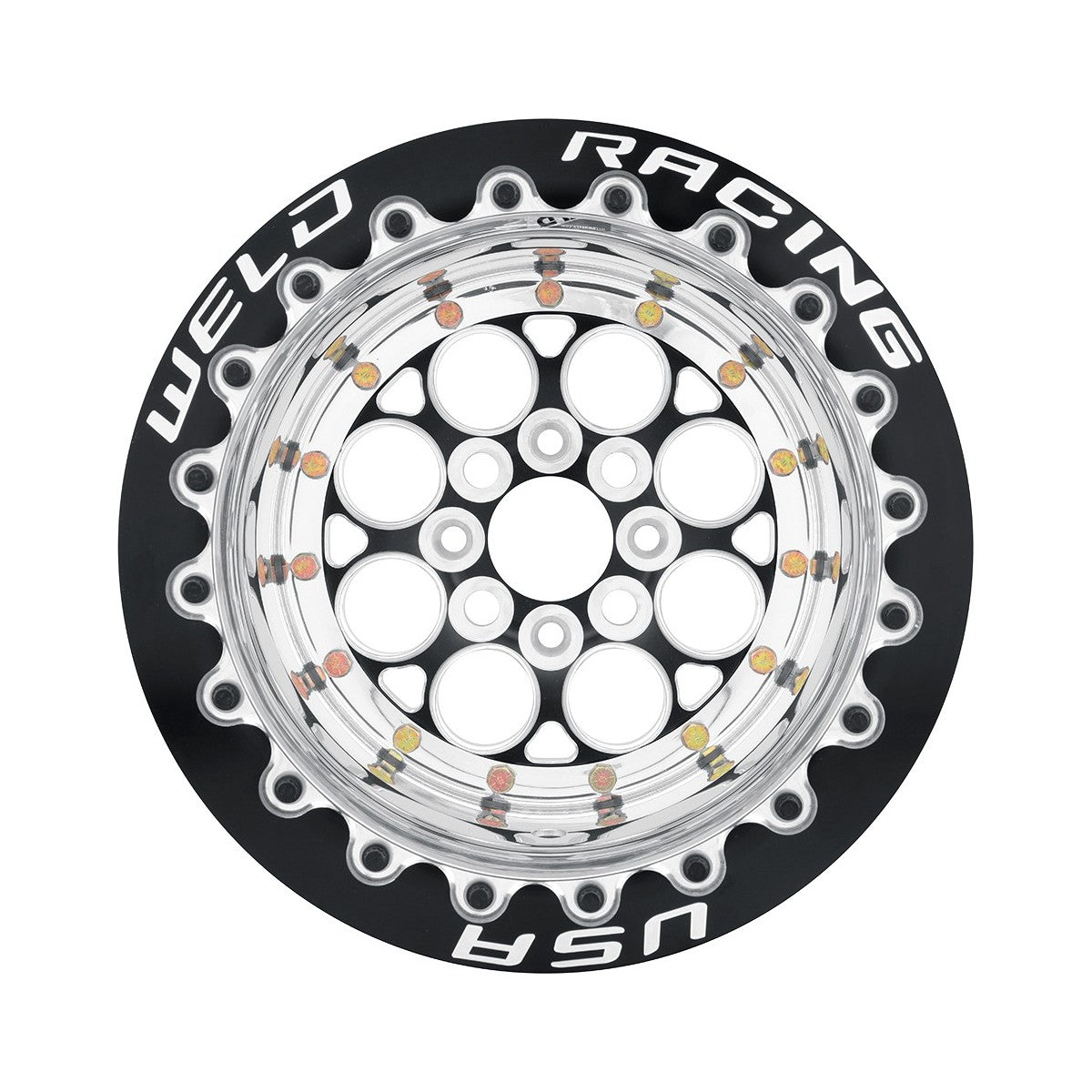 Weld 766B-50412 Magnum Import Wheel 15x4 5x100 ET-38 BS1 Black Center - Polished Shell