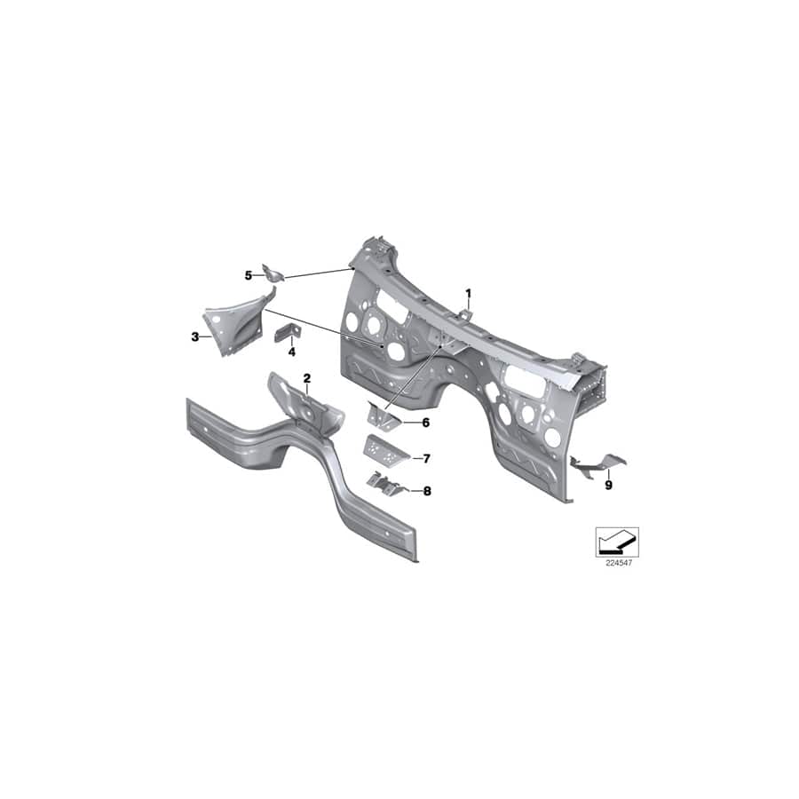Genuine BMW 41117267107 F25 F26 Bracket For Wiper System, Outer Left (Inc. X3)