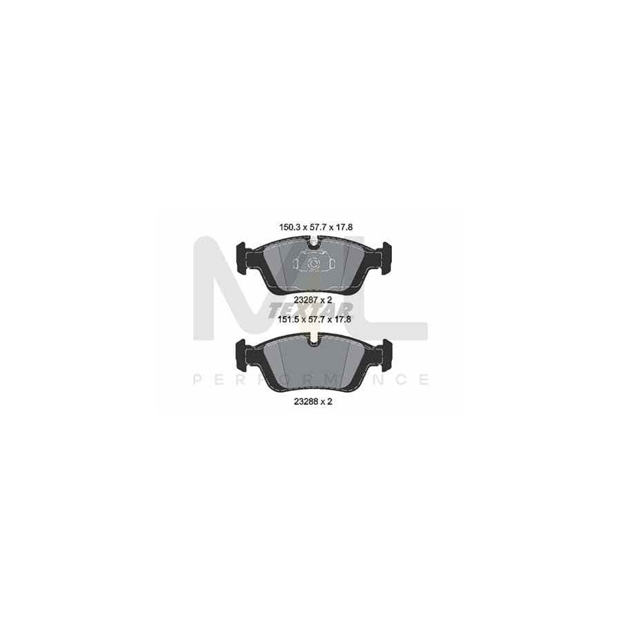 TEXTAR epad 2328781 Brake pad set prepared for wear indicator