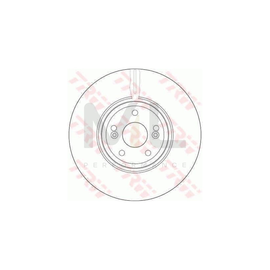 TRW DF4231 Brake Disc Vented  - 1 piece
