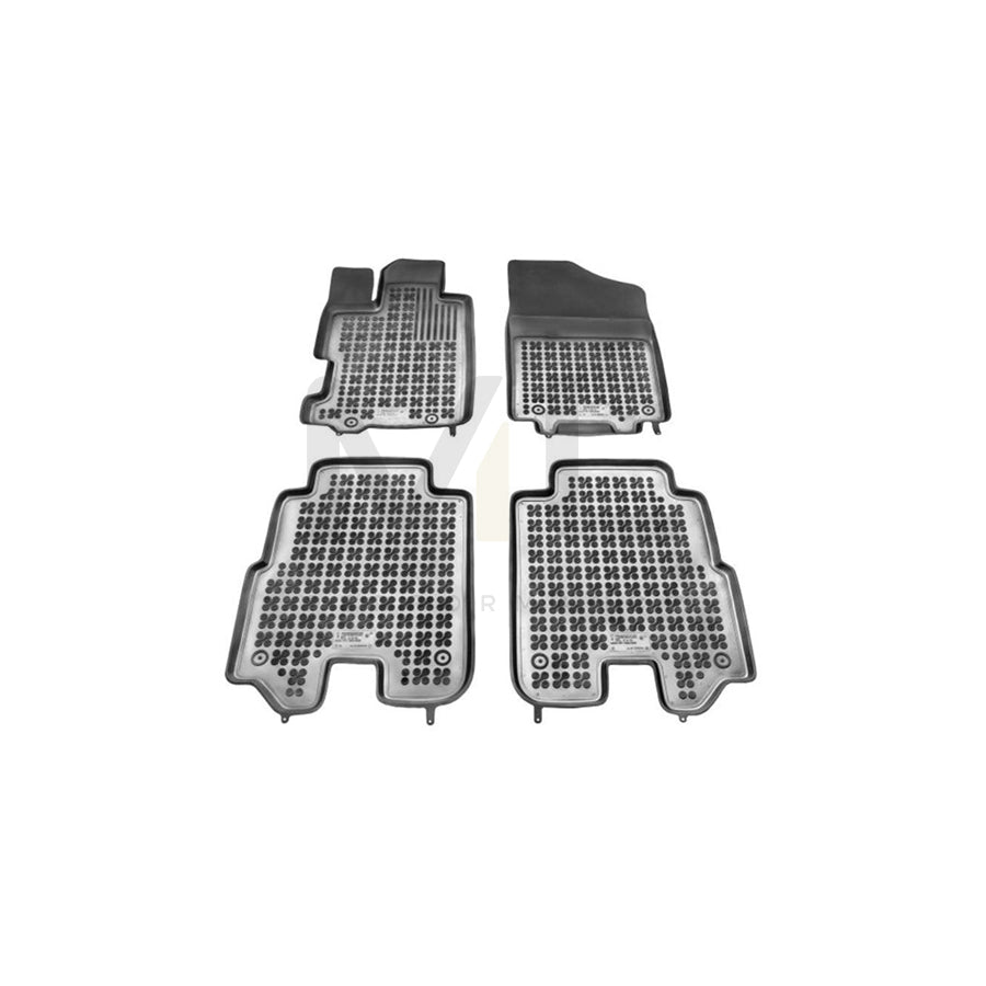 REZAW PLAST 200914 Floor mat set for HONDA FR-V (BE) Elastomer, Front and Rear, Black