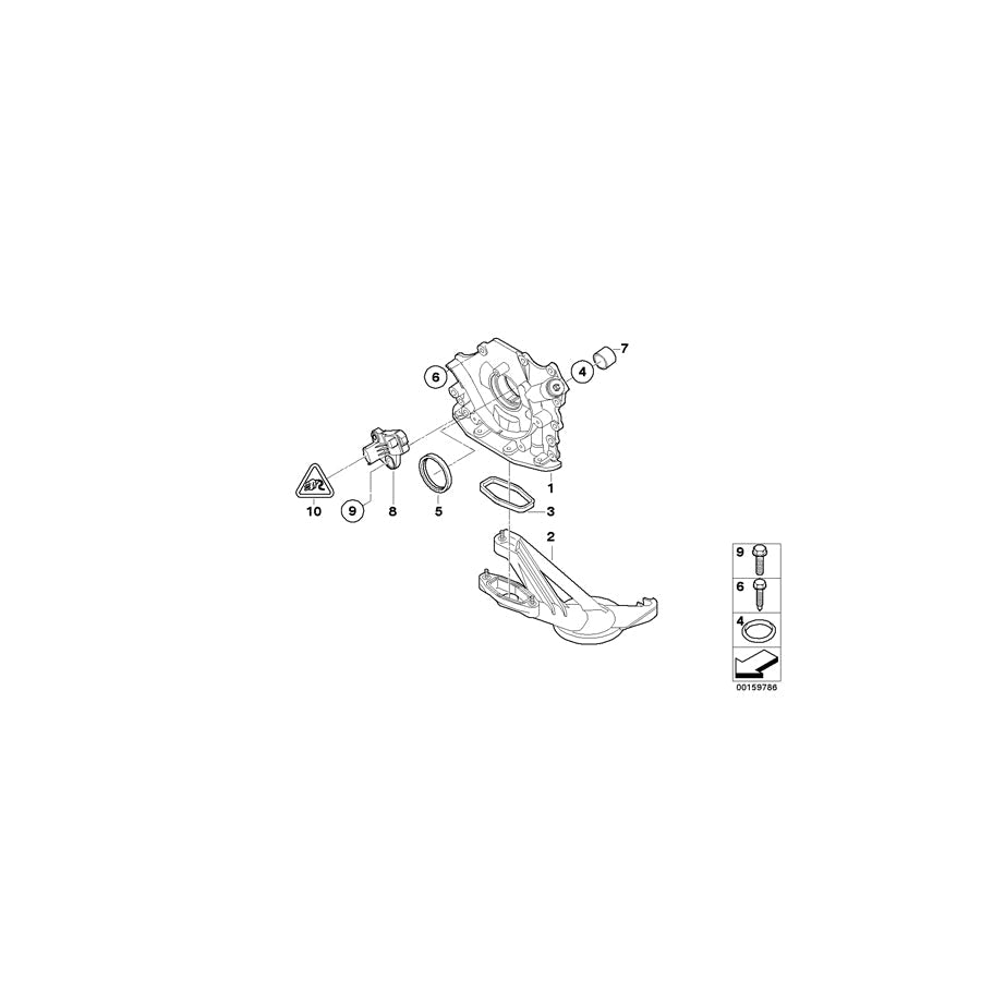 Genuine BMW 11417805988 R56 Oil Pump (Inc. Cooper D & One D)