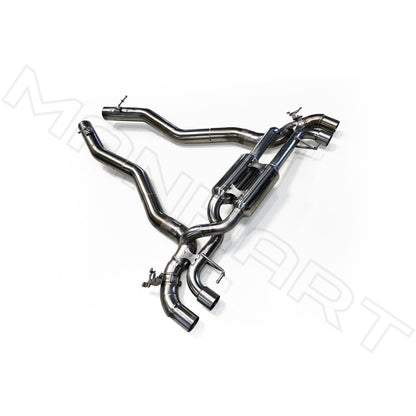 MANHART MH5F9011103_M5 SLIP-ON RACE EXHAUST FOR BMW F90 M5 (COMPETITION / CS) WITH VALVE CONTROL