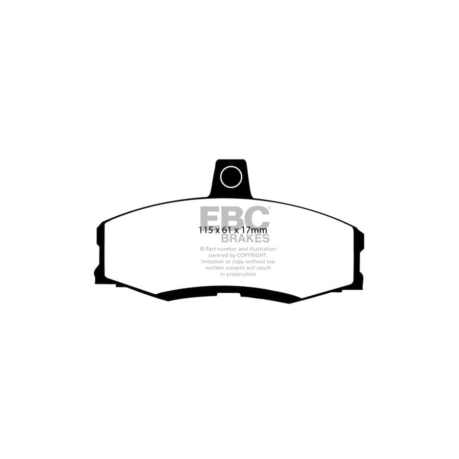 EBC PD03KF520 Ford Sierra Yellowstuff Front Brake Pad & Plain Disc Kit 2 | ML Performance UK Car Parts