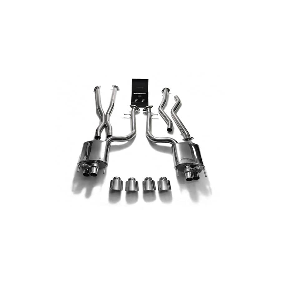 Armytrix LXRCF-QS3840C Valvetronic Header Back Exhaust System Lexus RC-F 5.0L V8 2015-2021 with  Quad Chrome 4"