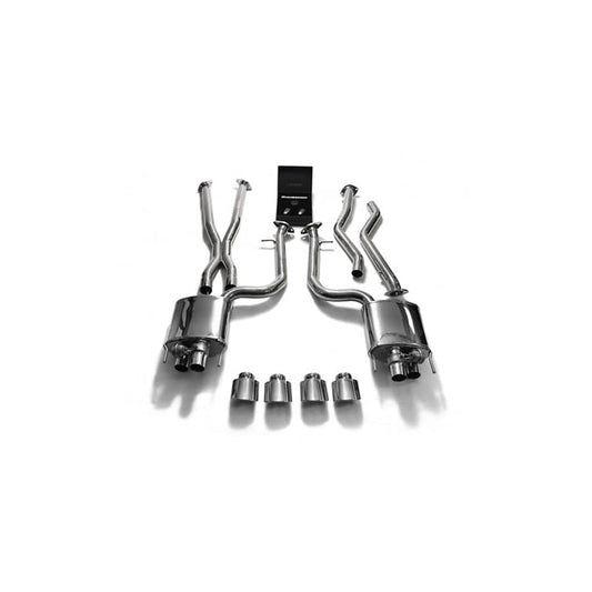 Armytrix LXRCF-QS3840C Valvetronic Header Back Exhaust System Lexus RC-F 5.0L V8 2015-2021 with  Quad Chrome 4"