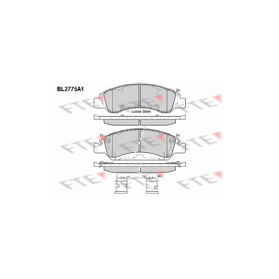 FTE Bl2775A1 Brake Pad Set