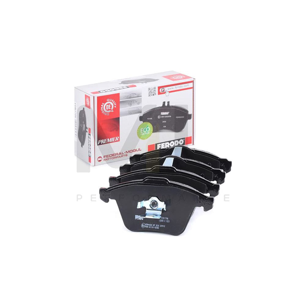 Ferodo Premier Eco Friction FDB1706 Brake Pad Set Not Prepared for Wear Indicator, With Piston Clip, Without Accessories