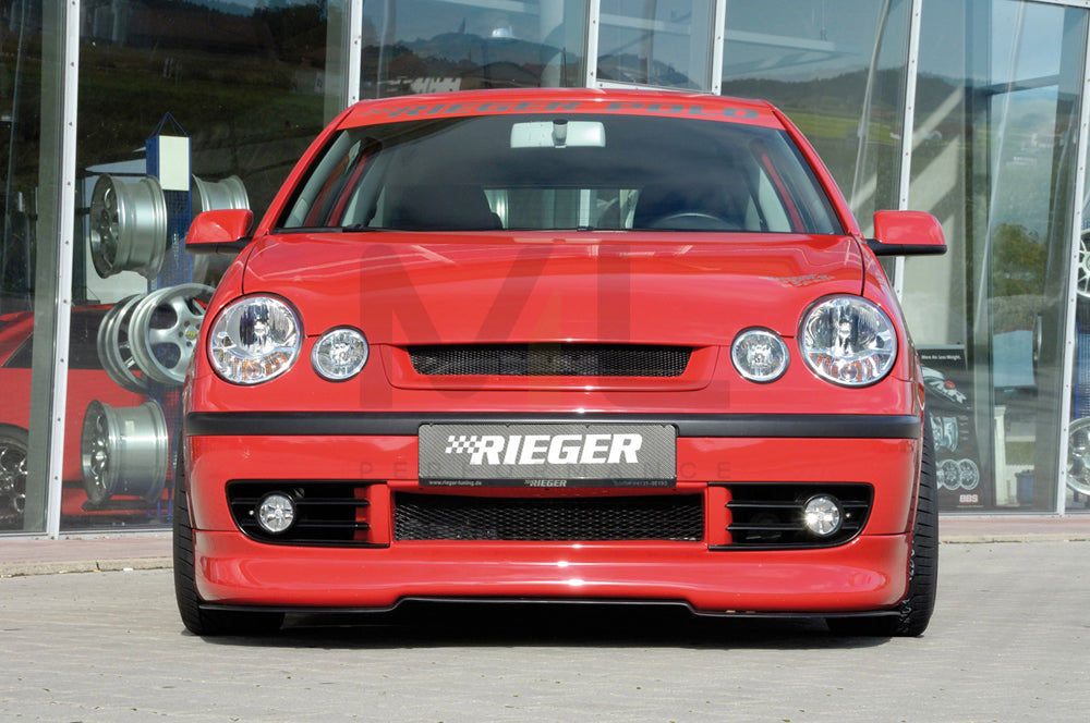 Rieger 00047103 VW 9N Polo Mk5 Front Splitter 3 | ML Performance UK Car Parts