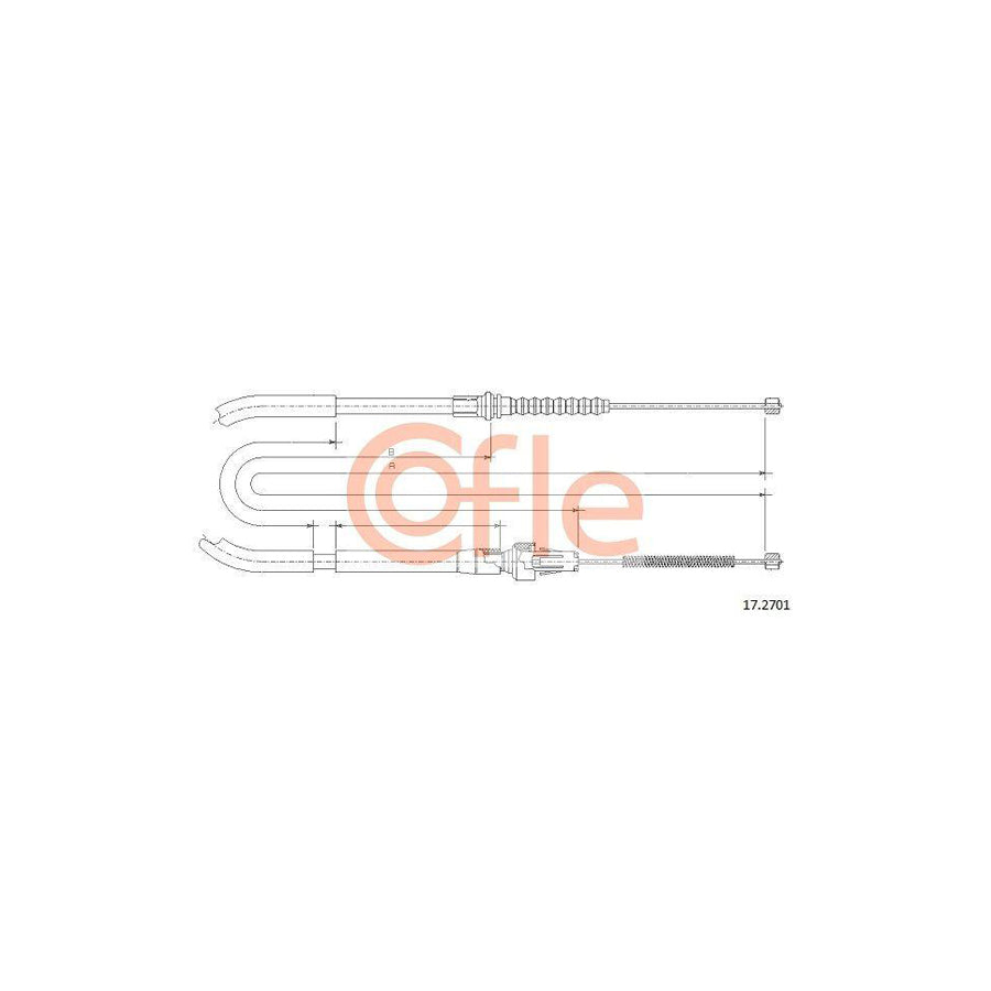 Cofle 17.2701 Hand Brake Cable