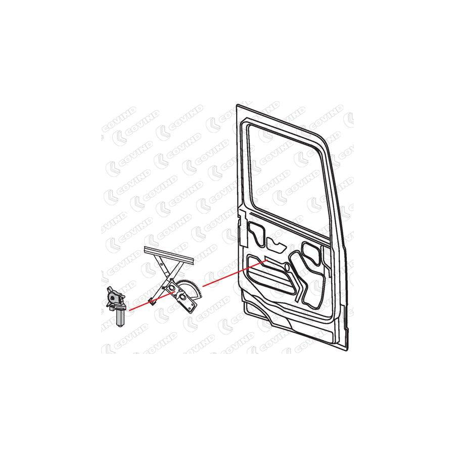 Covind 943/176 Electric Motor, Window Regulator