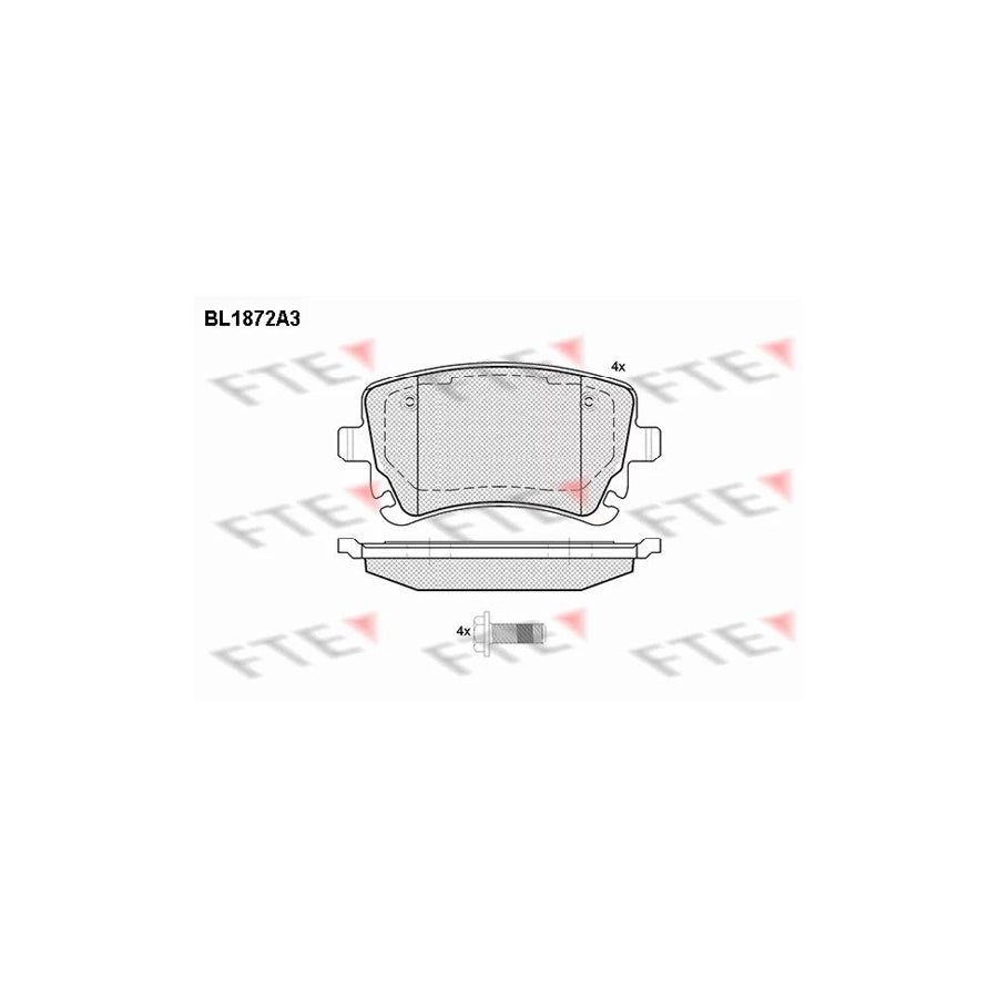 FTE Bl1872A3 Brake Pad Set